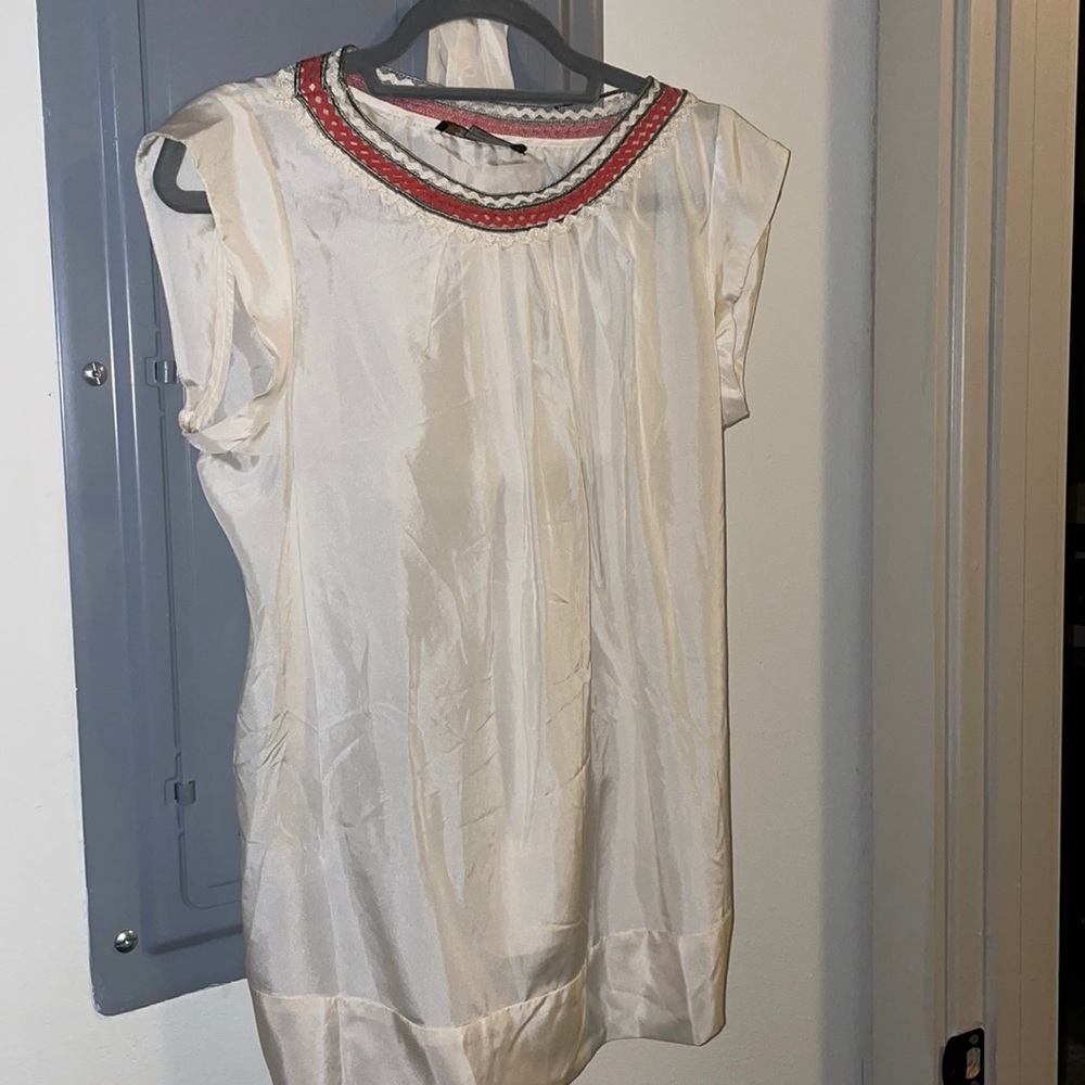 Silk Beige Blouse